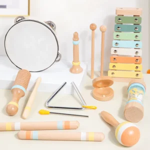 Baby Music Toys Montessori Wooden Toys Child Percussion Instruments Early Educational Toys Birthday Gifts for Toddlers Girl Boy
